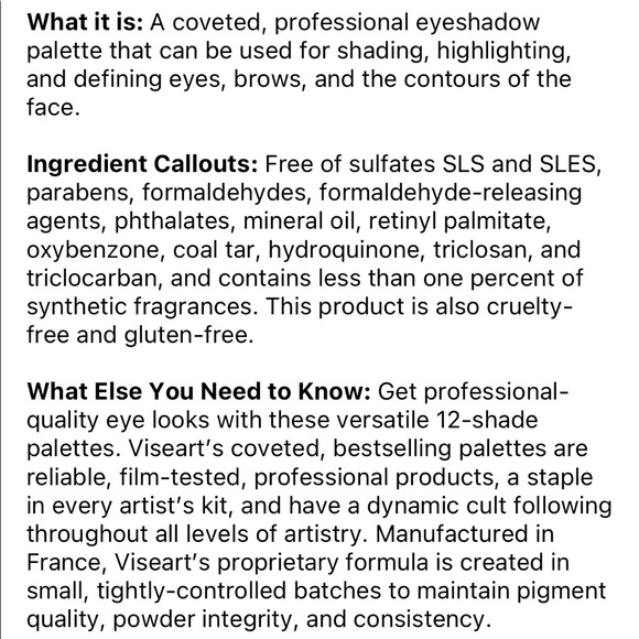 Viseart Neutral Matte Eyeshadow Palette - Picture 2 of 3